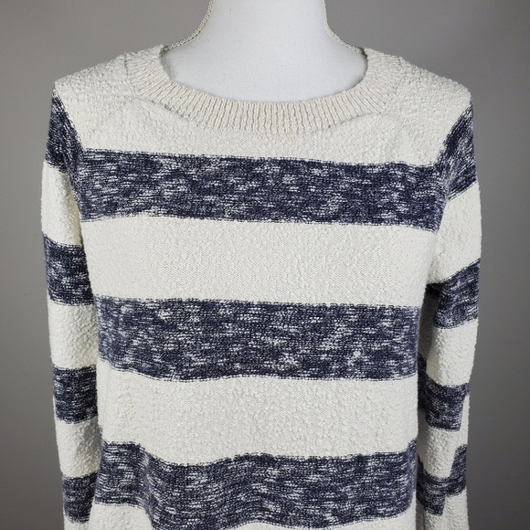 Lou and Grey off white black stripe sweater L - Picture 2 of 9